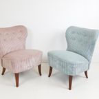 Artifort Clubfauteuil Fauteuiltje Lichtblauw Blauwe Rib thumbnail 7