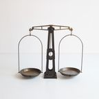 Eiffel Style Castiron And Brass Pharmancy Balance, 1900S thumbnail 4