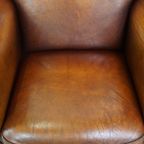 Comfortabele, Strak Afgewerkte, Gezellige Grote Schapenleren Design Armchair thumbnail 7