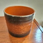 Vintage Bruin Oranje Terracotta Bloempo thumbnail 3