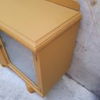 Mosterd Geel Vintage Kastje Dressoir Meubel Vitrine Kast thumbnail 6