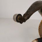 Zeldzame, Zeer Decoratieve 19E-Eeuwse Stierenhoornfauteuil (1870) thumbnail 16