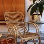 Vintage Fauteuil Van Bamboe En Rotan thumbnail 14