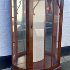 Vintage Engels Mahonie Vitrinekast Met 2 Glasplaten, 74 Cm Breed thumbnail 4