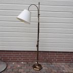 Staande Lamp - Vloerlamp - Klassiek - Leeslamp - Metaal/Stof thumbnail 2