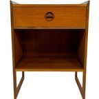 Vintage Arne Wahl Iversen Bijzettafel Nachtkastje 60's Teak thumbnail 14