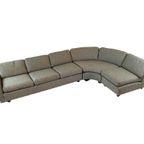 Vintage Artifort Modulaire Bank | Ronde Bank Groen Gemêleerd thumbnail 5