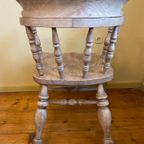 Engelse Countryhouse Bureaustoel Stoel 19e Eeuws thumbnail 4