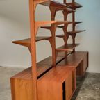Very Rare Modular Royal Series Wall Unit In Teak By Poul Cadovius, Denmark, 1960S thumbnail 8
