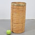 Vintage Bamboe & Messing Paraplustandaard Italië ‘70 Regency thumbnail 3