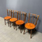 Set Van 4 Franse Cafe Stoelen Met Sierlijke Zittingen thumbnail 7