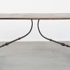 Karaktervolle 18e-eeuwse Antieke Spaanse Side Table/ Eettafel Met Een Prachtig Patina thumbnail 3