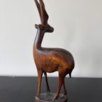 Vintage Houten Antilope, Mid Century thumbnail 4