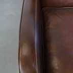 Statige, In Goede Staat Verkerende En Comfortabele Schapenleren Fauteuil/Armchair thumbnail 8