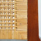 Leuke Set Van 2 Houten Art Deco Design Eetkamerstoelen Met Een Rieten Zitting En Rugleuning thumbnail 8