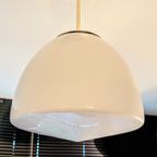 Vintage Opaline Hanglamp Van "Gispen/Giso" Jaren 50S thumbnail 12