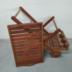 Houten Serveertrolley Met Afneembaar (dien)blad thumbnail 4
