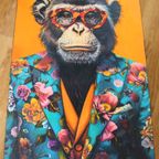 2 Bijzettafeltje - Eclectisch, Panter, Chimpansee thumbnail 6