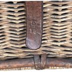 Wwi - German - Provisions Case Made From Wicker With Leather Straps thumbnail 9