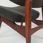 Vintage Louis van Teeffelen Fauteuil Webe Groen Wol De Ploeg thumbnail 7