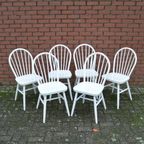 Witte Keukenstoelen 6 Stuks thumbnail 2