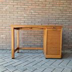 Antiek Artdeco Bureau Beuken Bureau Vintage thumbnail 9