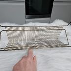 Vintage Vinylhouder In Messing Met Zwarte Dopjes thumbnail 5