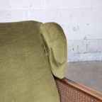 Mid-Century Fluwelen Fauteuil thumbnail 9