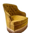 Vintage Eenzit / Zetel / Fauteuil Met Franjes thumbnail 2
