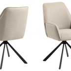 Aske Eetkamerstoel - Set Van 2 - Beige thumbnail 4