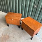 Vintage Teak Nachtkastjes - Set Van 2 thumbnail 9