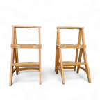 2 X Library Ladder Chair 1950s thumbnail 11
