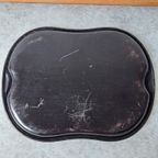 Antiek Dienblad Emaille Parelmoer thumbnail 3
