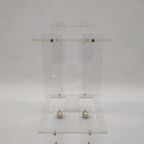 Vintage Plexiglas Bar Cart Serveerwagen David Lange Stijl thumbnail 5