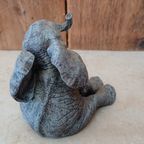 2x Beeld Olifant Sculpture Ornament Moederdag thumbnail 8