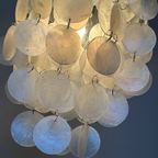 Opaline Capiz Parelmoer Chrome Frame Schelp Hanglampen Meerdere Beschikbaar thumbnail 8