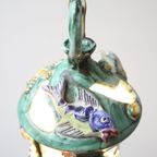 Ceramic Lantern With Sealife Decor, Vietri Sul Mare, Italy. thumbnail 4