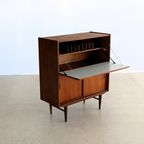 Vintage Secretaire | Bureau | Kast | Jaren 60 | Teak thumbnail 8