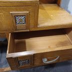 Vintage Kaptafel - Toilettafel - Spiegelkast thumbnail 13