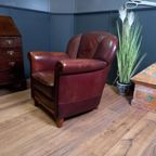 Vintage Topper, Schapenleren Clubfauteuil thumbnail 5
