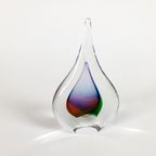 Leerdam Glas - Paperweight - Druppel - Gekleurd Glas - 2000 thumbnail 5