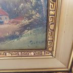 Schilderijtje Van Een Hoeve thumbnail 5