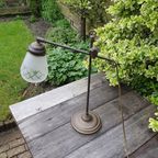 Tafellamp - Bureaulamp - Hengellamp - Koper, Messing, Glas thumbnail 7