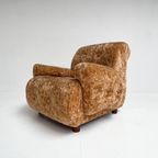 Roestbruine Italiaanse Velvet Fauteuil, 1970’S thumbnail 10