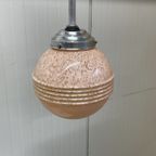 Antieke Art Deco Hanglamp Bollamp Pendel thumbnail 4