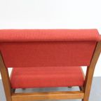 Set Van 4 Vintage Stoelen Pastoe Sa07 Rood thumbnail 3