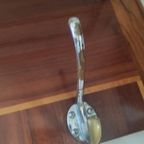 Vintage Wandkapstok Hout Metaal Jaren 60 thumbnail 7