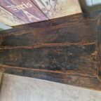 Antiek Oosters Altaar, Wandconsole Sidetable, Salontafel Met 3 Lades Afm. 70x164cm En 70cm Hoog. thumbnail 5