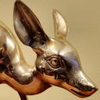 Groot Vintage Messing Bambi Hert Beeld thumbnail 7