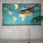 Vintage Xxl Air France ‘airway’ Map – 1970’s thumbnail 5